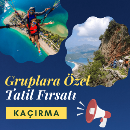 Gruplara Özel Ölüdeniz'de konaklama imkanı